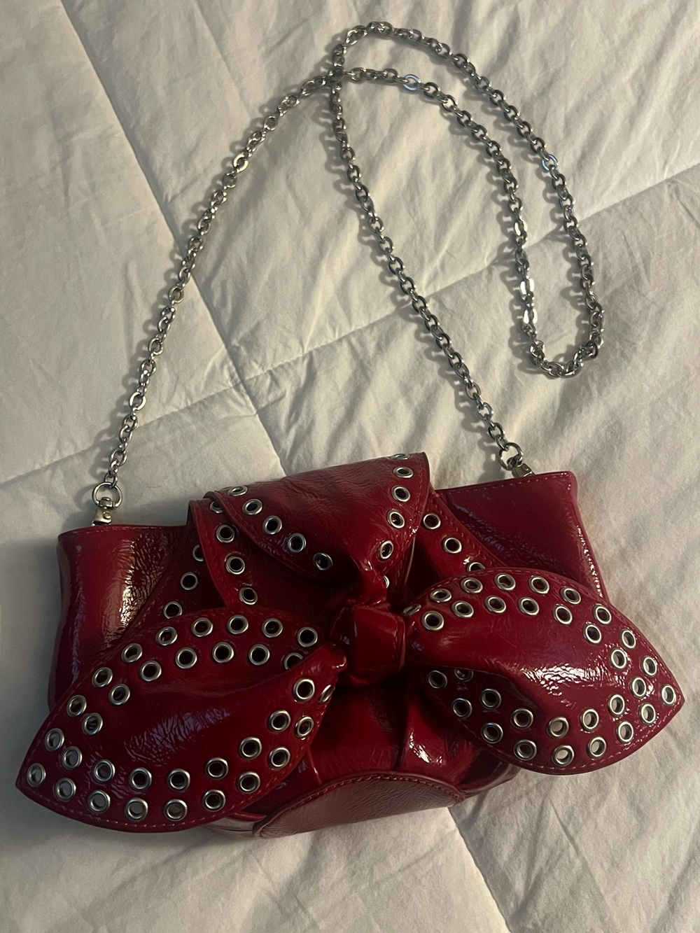 Red bow bag